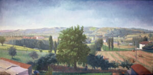 Gardener<, oil on linen